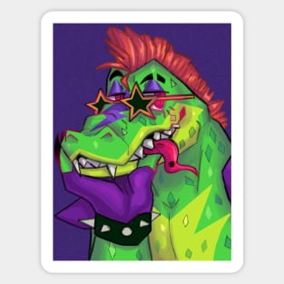 Montgomery Gator Rockstar Row Poster Sticker